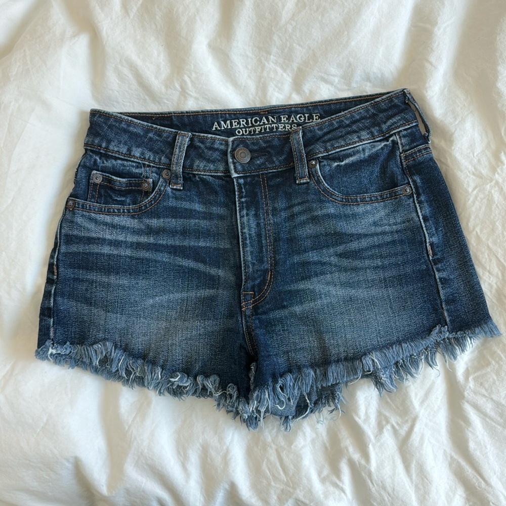 American Eagle Vintage High-Rise Festival Denim Shorts